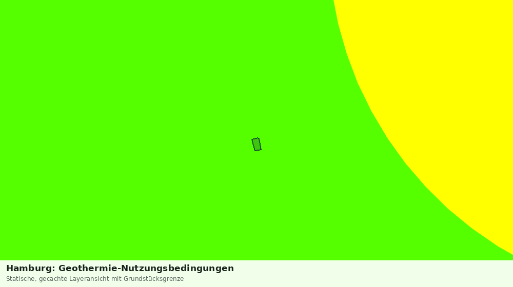 Statische Kartenansicht: Hamburg: Geothermie-Nutzungsbedingungen