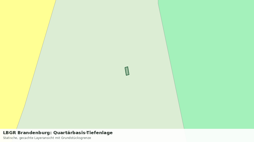Statische Kartenansicht: LBGR Brandenburg: Quartärbasis-Tiefenlage
