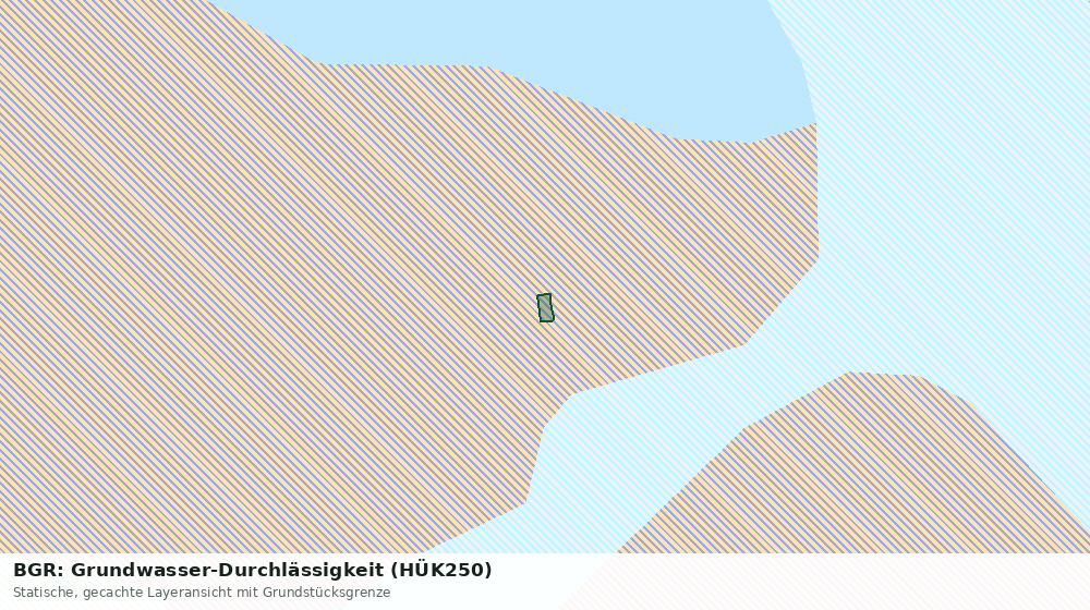 Statische Kartenansicht: BGR: Grundwasser-Durchlässigkeit (HÜK250)