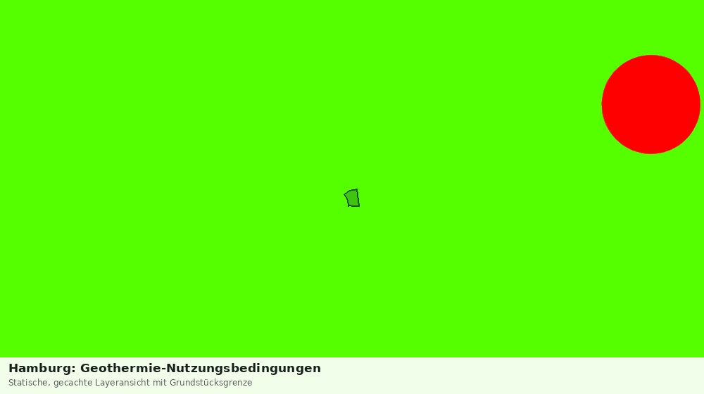 Statische Kartenansicht: Hamburg: Geothermie-Nutzungsbedingungen