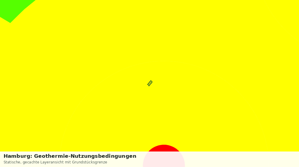 Statische Kartenansicht: Hamburg: Geothermie-Nutzungsbedingungen