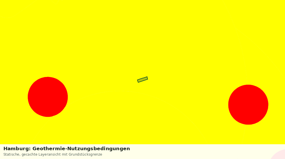 Statische Kartenansicht: Hamburg: Geothermie-Nutzungsbedingungen