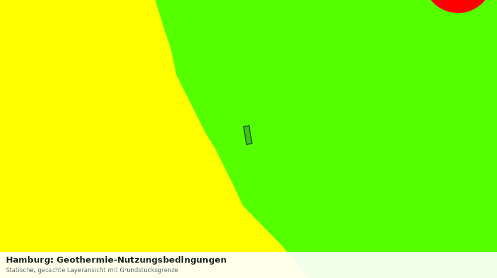 Statische Kartenansicht: Hamburg: Geothermie-Nutzungsbedingungen