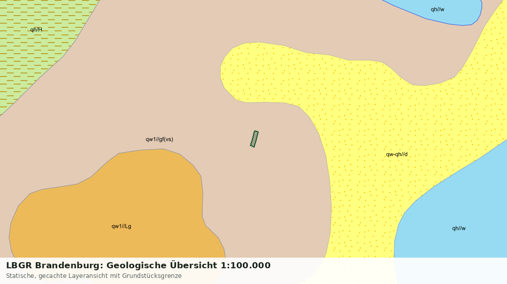 Statische Kartenansicht: LBGR Brandenburg: Geologische Übersicht 1:100.000