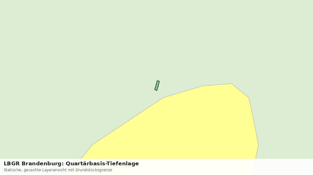 Statische Kartenansicht: LBGR Brandenburg: Quartärbasis-Tiefenlage