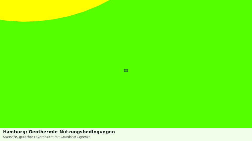 Statische Kartenansicht: Hamburg: Geothermie-Nutzungsbedingungen