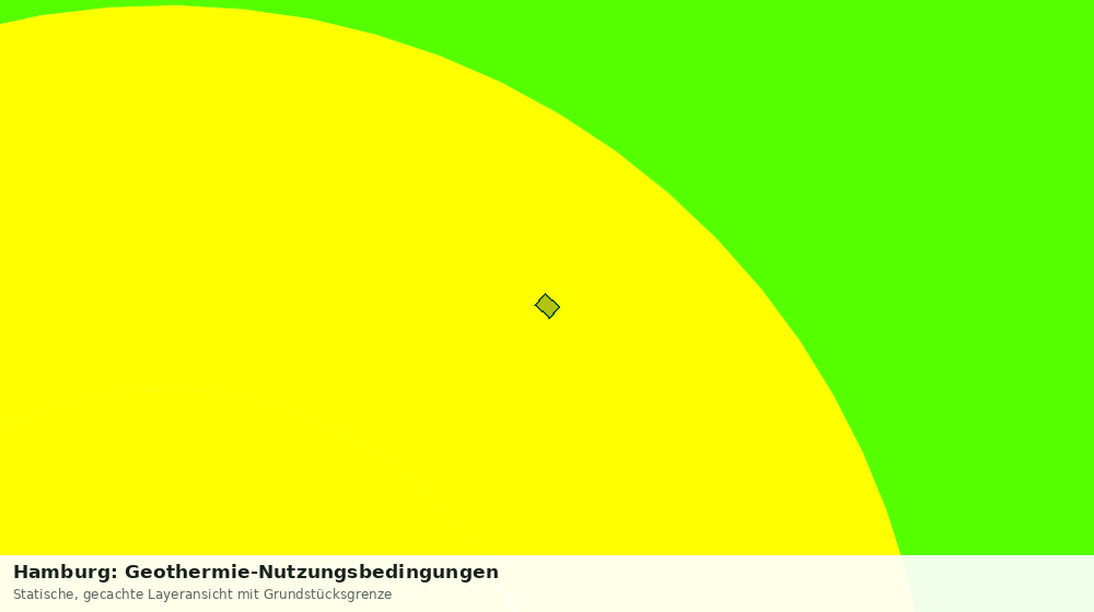 Statische Kartenansicht: Hamburg: Geothermie-Nutzungsbedingungen