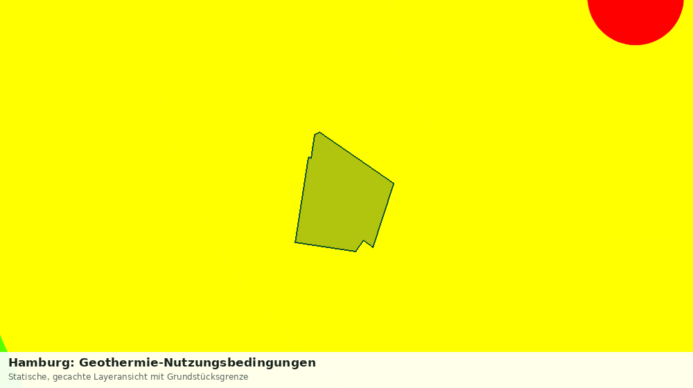 Statische Kartenansicht: Hamburg: Geothermie-Nutzungsbedingungen