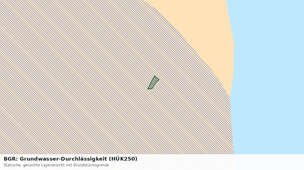 Statische Kartenansicht: BGR: Grundwasser-Durchlässigkeit (HÜK250)