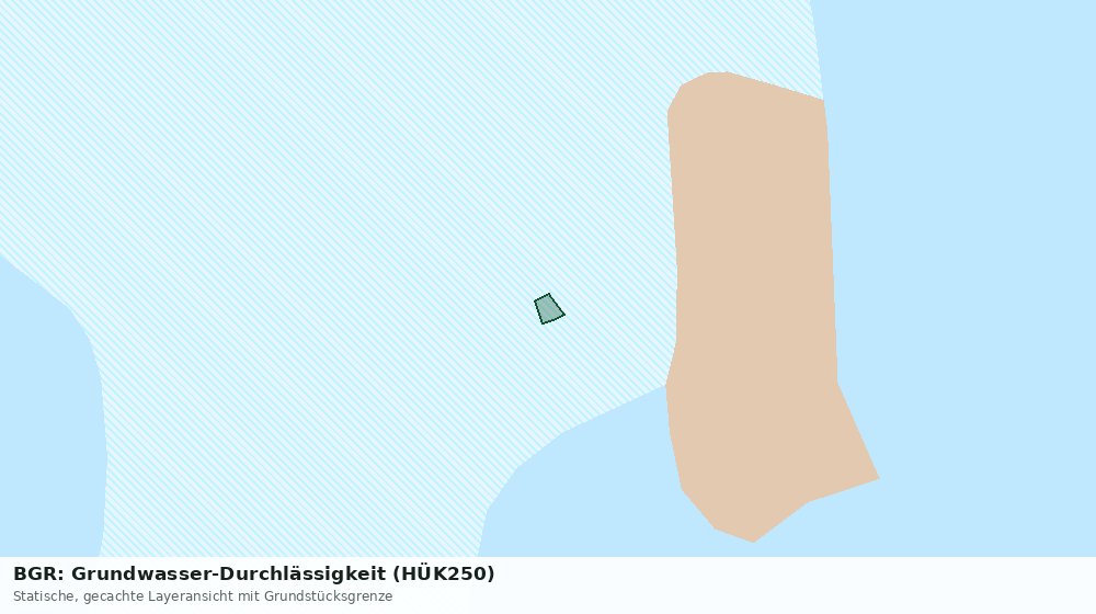 Statische Kartenansicht: BGR: Grundwasser-Durchlässigkeit (HÜK250)