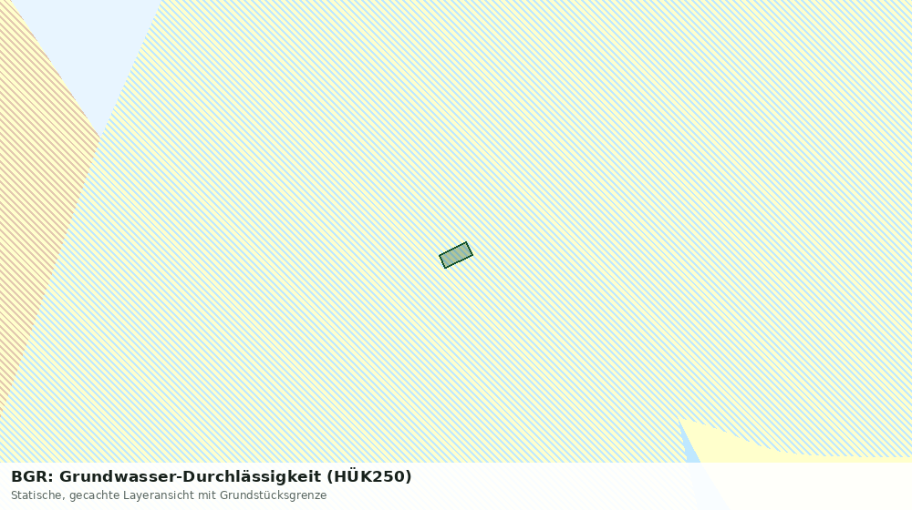 Statische Kartenansicht: BGR: Grundwasser-Durchlässigkeit (HÜK250)