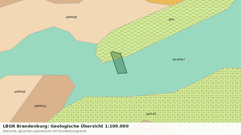 Statische Kartenansicht: LBGR Brandenburg: Geologische Übersicht 1:100.000