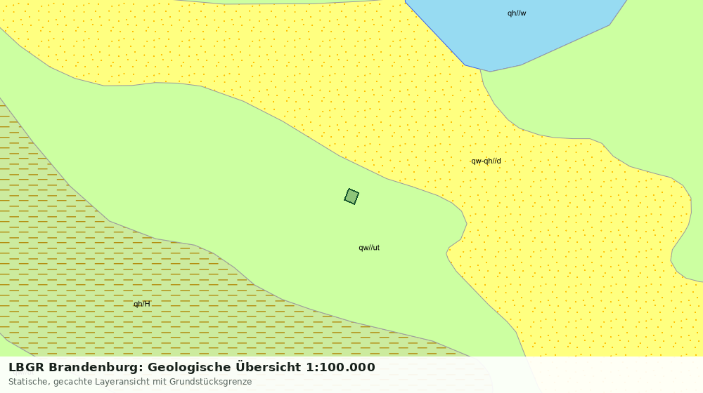 Statische Kartenansicht: LBGR Brandenburg: Geologische Übersicht 1:100.000