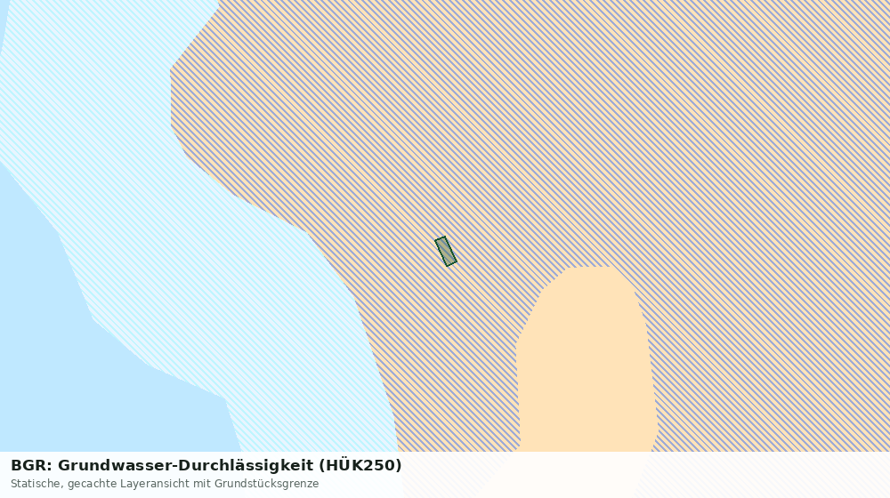 Statische Kartenansicht: BGR: Grundwasser-Durchlässigkeit (HÜK250)
