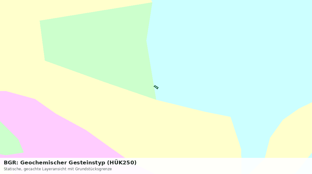 Statische Kartenansicht: BGR: Geochemischer Gesteinstyp (HÜK250)