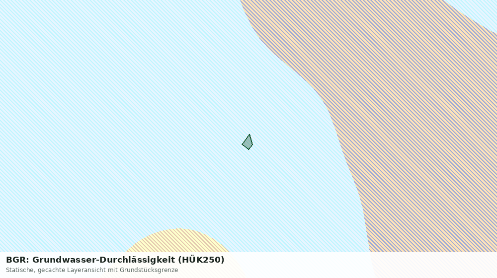 Statische Kartenansicht: BGR: Grundwasser-Durchlässigkeit (HÜK250)