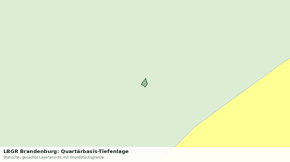 Statische Kartenansicht: LBGR Brandenburg: Quartärbasis-Tiefenlage