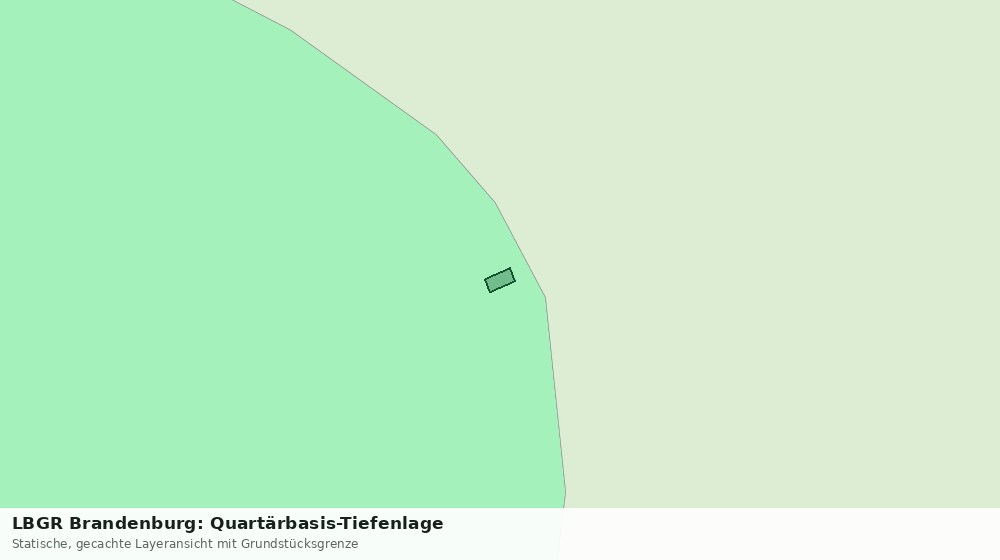 Statische Kartenansicht: LBGR Brandenburg: Quartärbasis-Tiefenlage