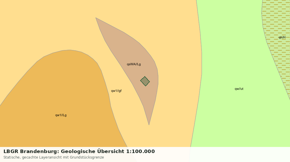 Statische Kartenansicht: LBGR Brandenburg: Geologische Übersicht 1:100.000
