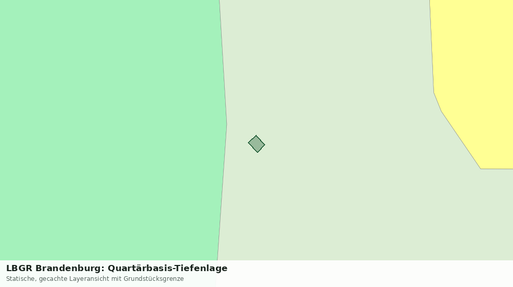 Statische Kartenansicht: LBGR Brandenburg: Quartärbasis-Tiefenlage