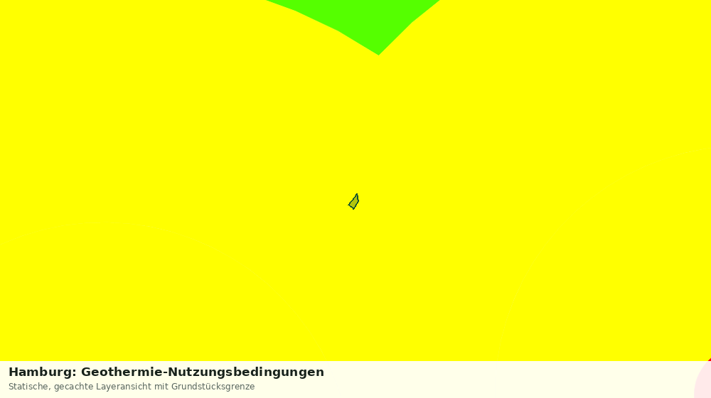 Statische Kartenansicht: Hamburg: Geothermie-Nutzungsbedingungen