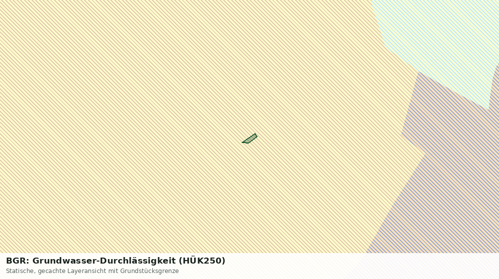 Statische Kartenansicht: BGR: Grundwasser-Durchlässigkeit (HÜK250)