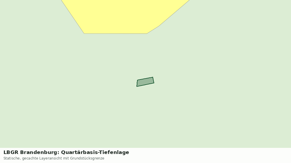 Statische Kartenansicht: LBGR Brandenburg: Quartärbasis-Tiefenlage