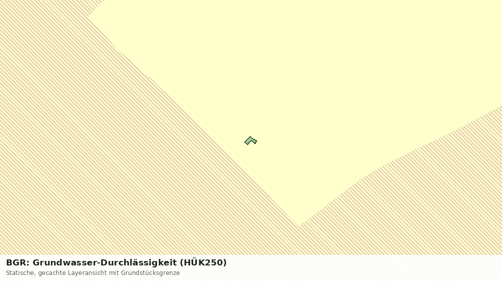 Statische Kartenansicht: BGR: Grundwasser-Durchlässigkeit (HÜK250)