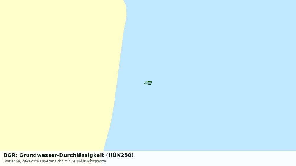 Statische Kartenansicht: BGR: Grundwasser-Durchlässigkeit (HÜK250)