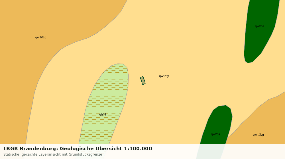 Statische Kartenansicht: LBGR Brandenburg: Geologische Übersicht 1:100.000