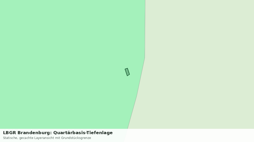 Statische Kartenansicht: LBGR Brandenburg: Quartärbasis-Tiefenlage