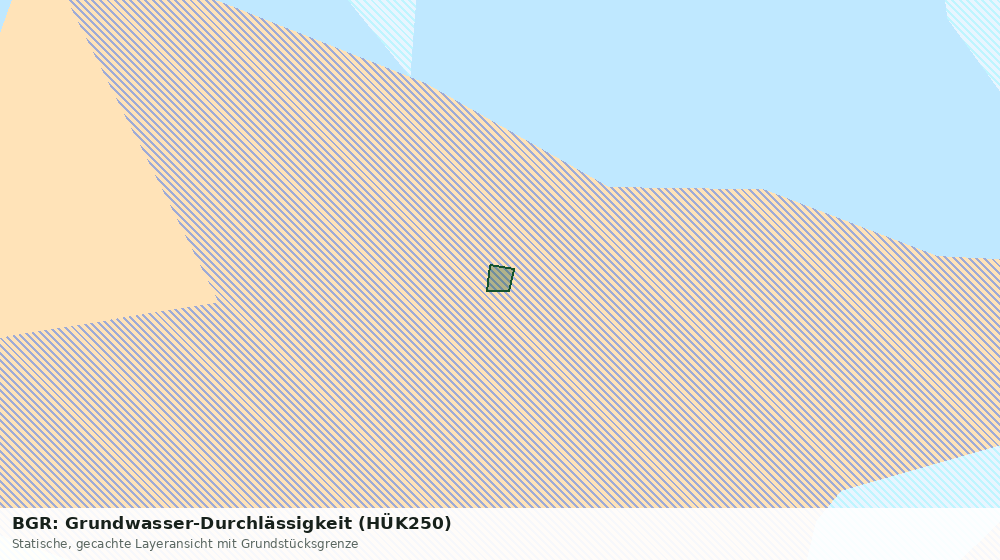 Statische Kartenansicht: BGR: Grundwasser-Durchlässigkeit (HÜK250)