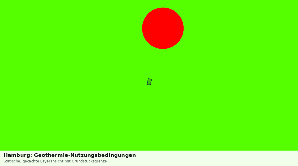 Statische Kartenansicht: Hamburg: Geothermie-Nutzungsbedingungen