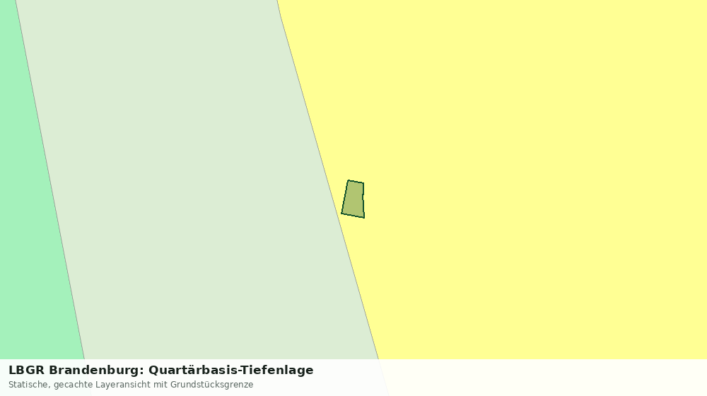 Statische Kartenansicht: LBGR Brandenburg: Quartärbasis-Tiefenlage