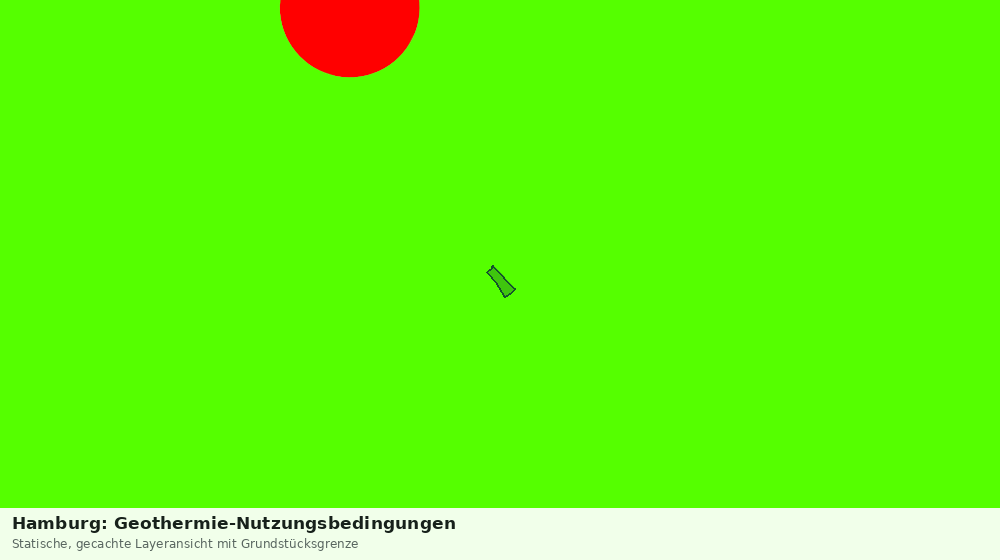 Statische Kartenansicht: Hamburg: Geothermie-Nutzungsbedingungen