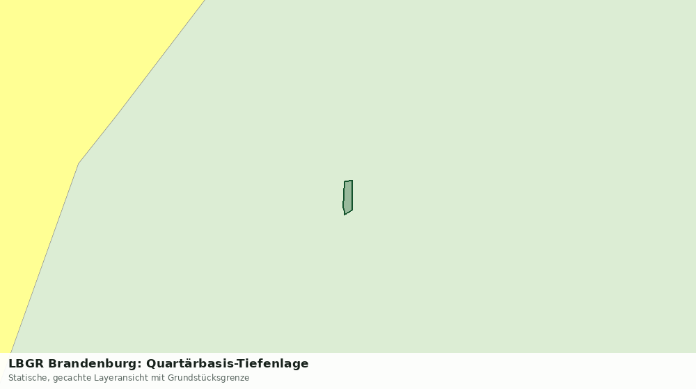 Statische Kartenansicht: LBGR Brandenburg: Quartärbasis-Tiefenlage