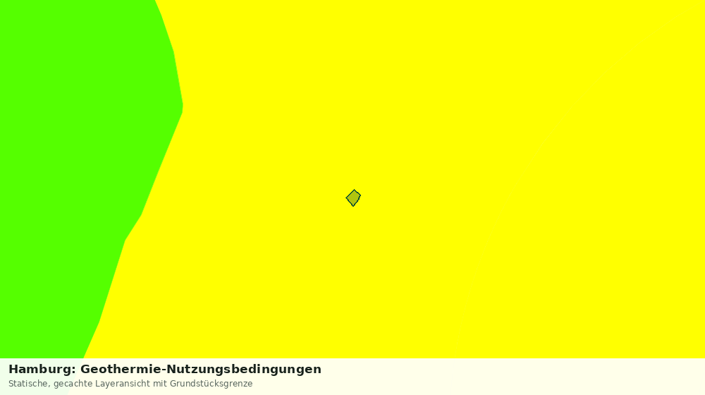 Statische Kartenansicht: Hamburg: Geothermie-Nutzungsbedingungen