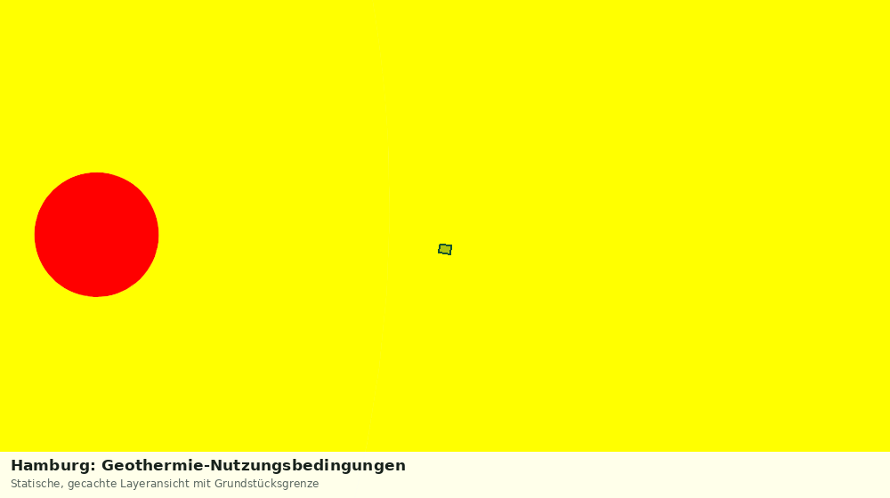 Statische Kartenansicht: Hamburg: Geothermie-Nutzungsbedingungen