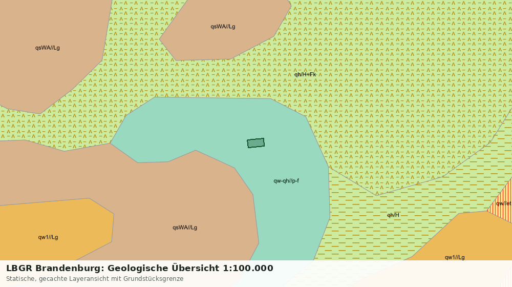 Statische Kartenansicht: LBGR Brandenburg: Geologische Übersicht 1:100.000