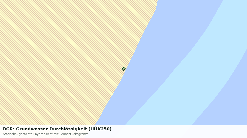 Statische Kartenansicht: BGR: Grundwasser-Durchlässigkeit (HÜK250)