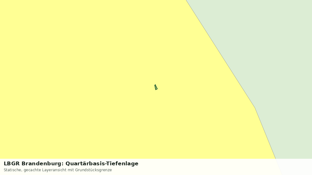 Statische Kartenansicht: LBGR Brandenburg: Quartärbasis-Tiefenlage