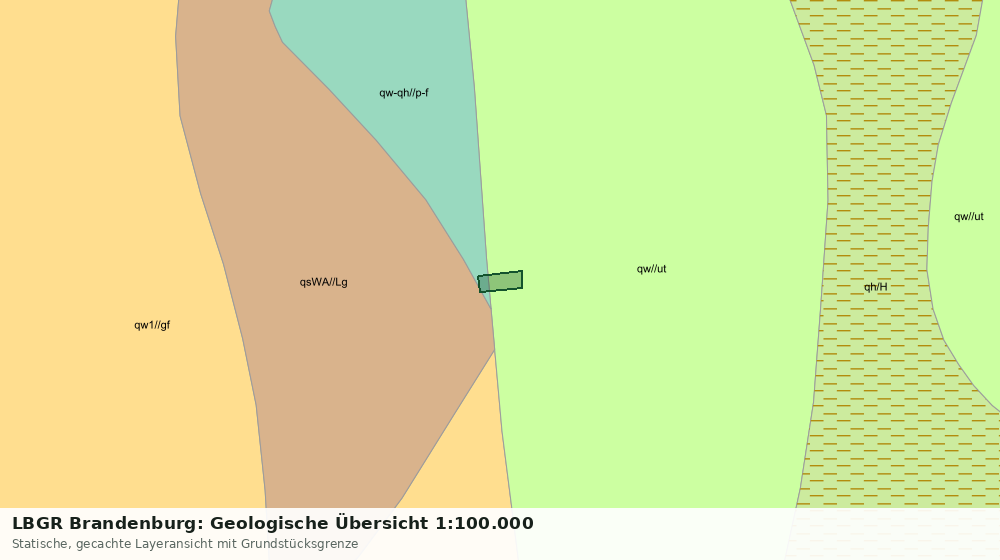 Statische Kartenansicht: LBGR Brandenburg: Geologische Übersicht 1:100.000