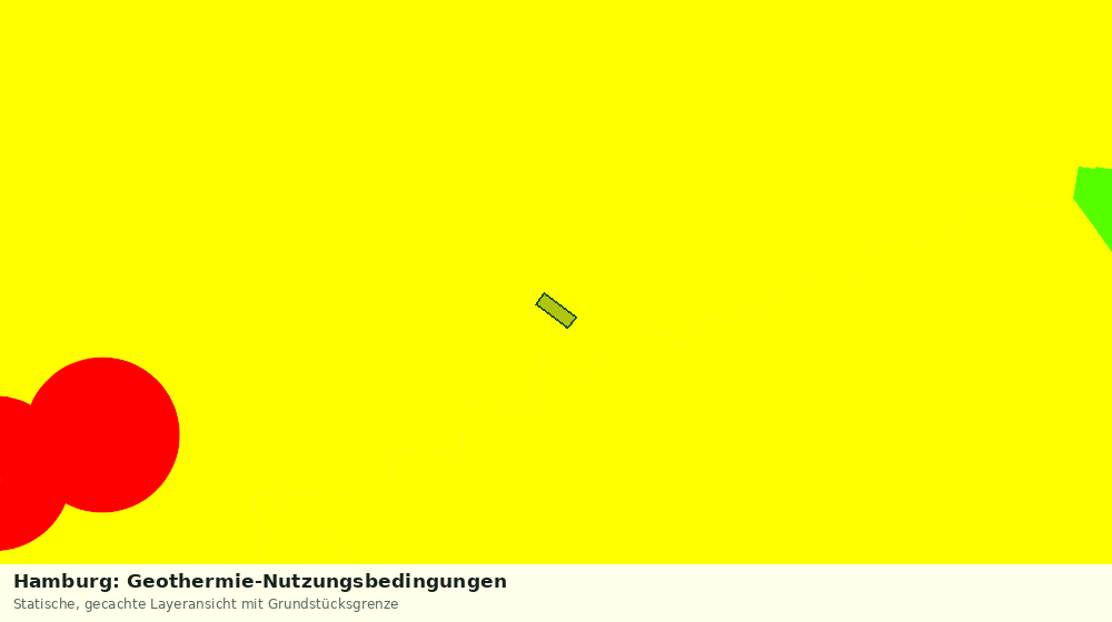 Statische Kartenansicht: Hamburg: Geothermie-Nutzungsbedingungen