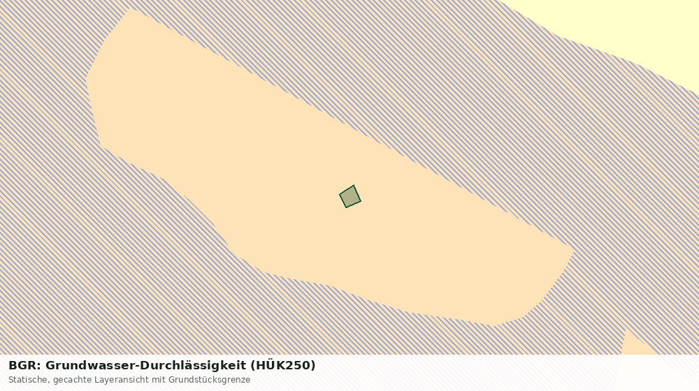 Statische Kartenansicht: BGR: Grundwasser-Durchlässigkeit (HÜK250)