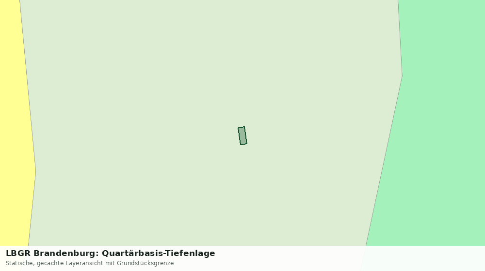 Statische Kartenansicht: LBGR Brandenburg: Quartärbasis-Tiefenlage