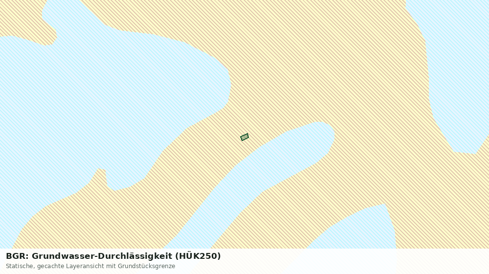 Statische Kartenansicht: BGR: Grundwasser-Durchlässigkeit (HÜK250)