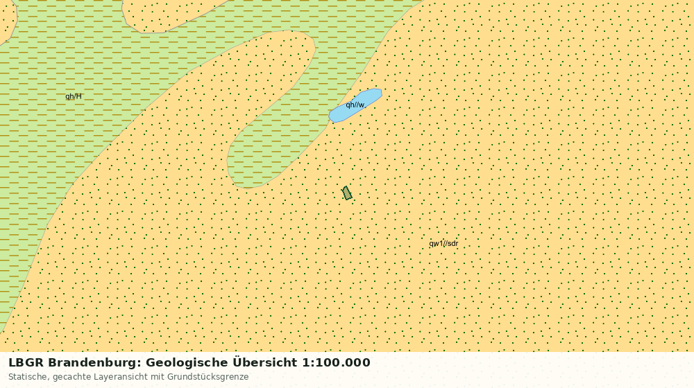 Statische Kartenansicht: LBGR Brandenburg: Geologische Übersicht 1:100.000