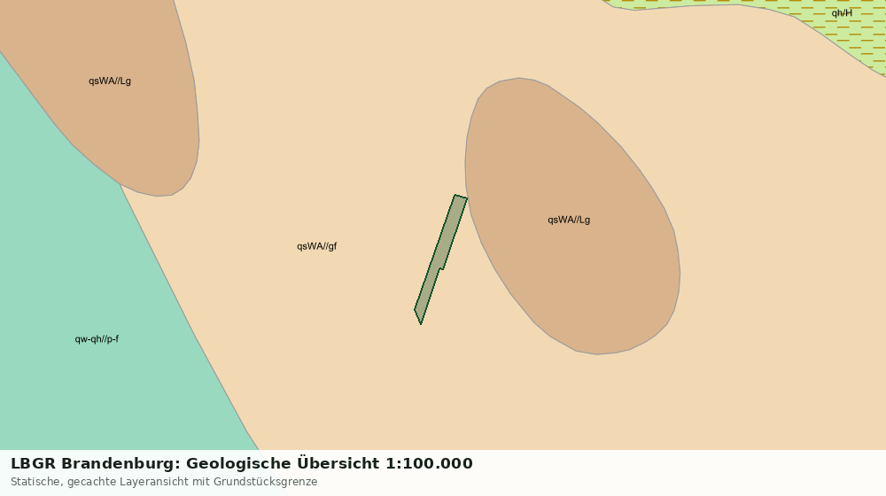 Statische Kartenansicht: LBGR Brandenburg: Geologische Übersicht 1:100.000