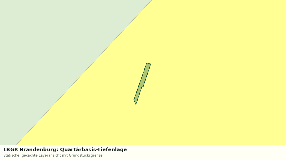 Statische Kartenansicht: LBGR Brandenburg: Quartärbasis-Tiefenlage