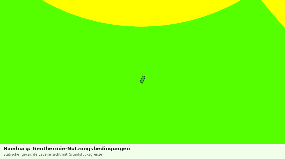 Statische Kartenansicht: Hamburg: Geothermie-Nutzungsbedingungen
